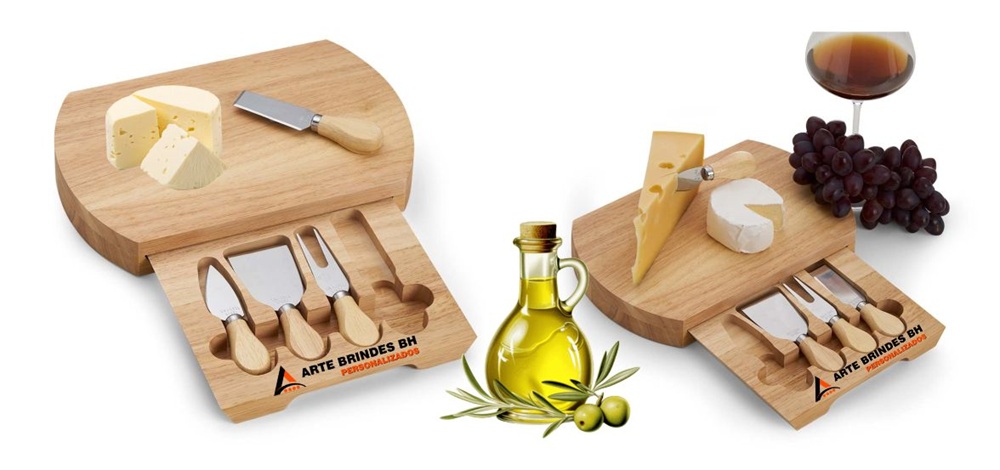Kit Queijo 5 Pe�as Personalizados em Belo Horizonte